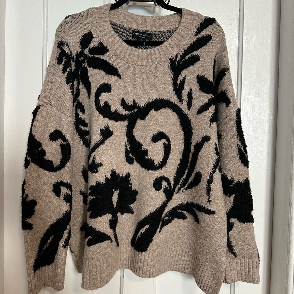 Cynthia Rowley NWOT Size 1X Textured Chic Sweater